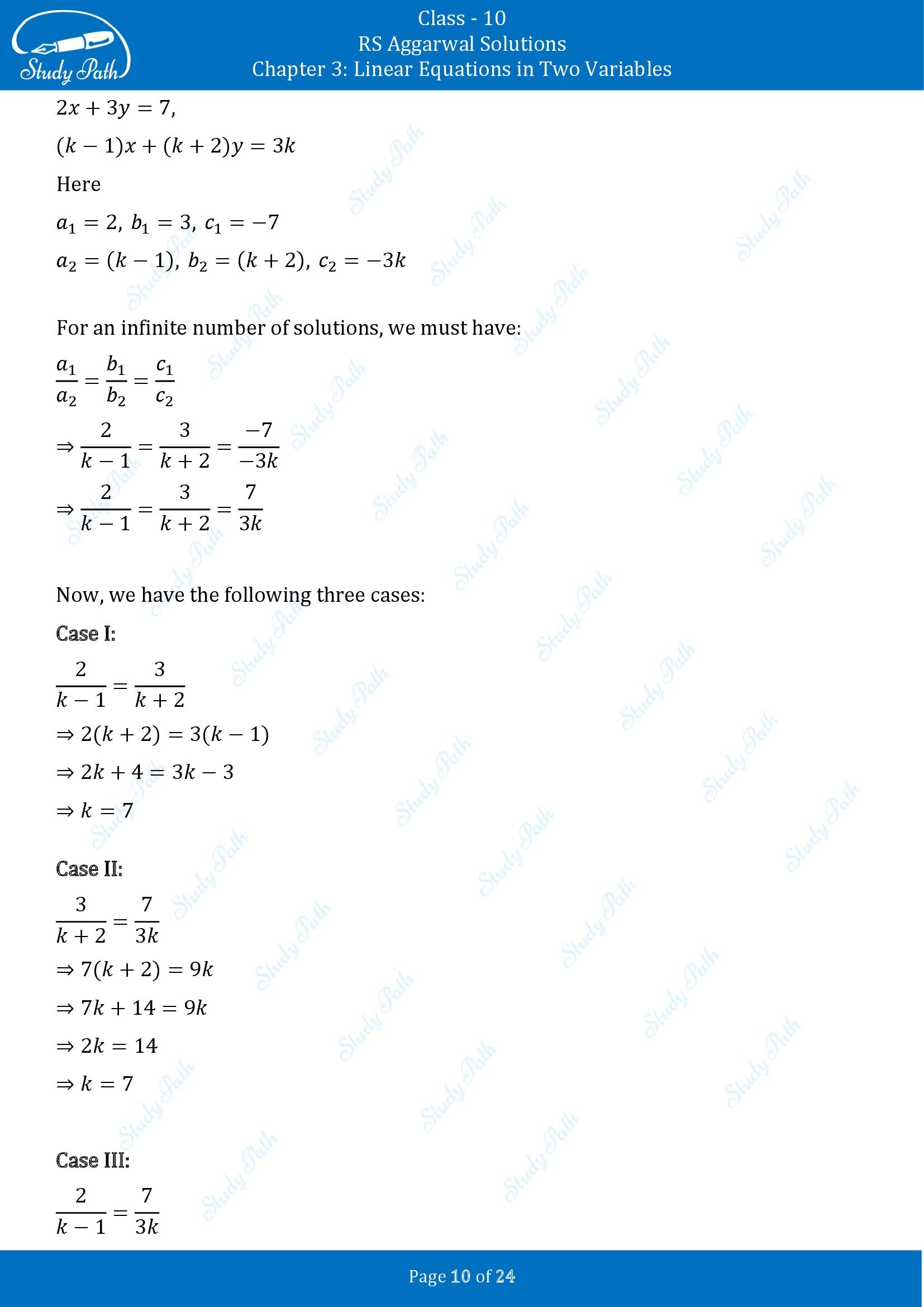 RS Aggarwal Solutions for Class 10 Chapter 3 Linear Equations in Two Variables Exercise 3D 00010