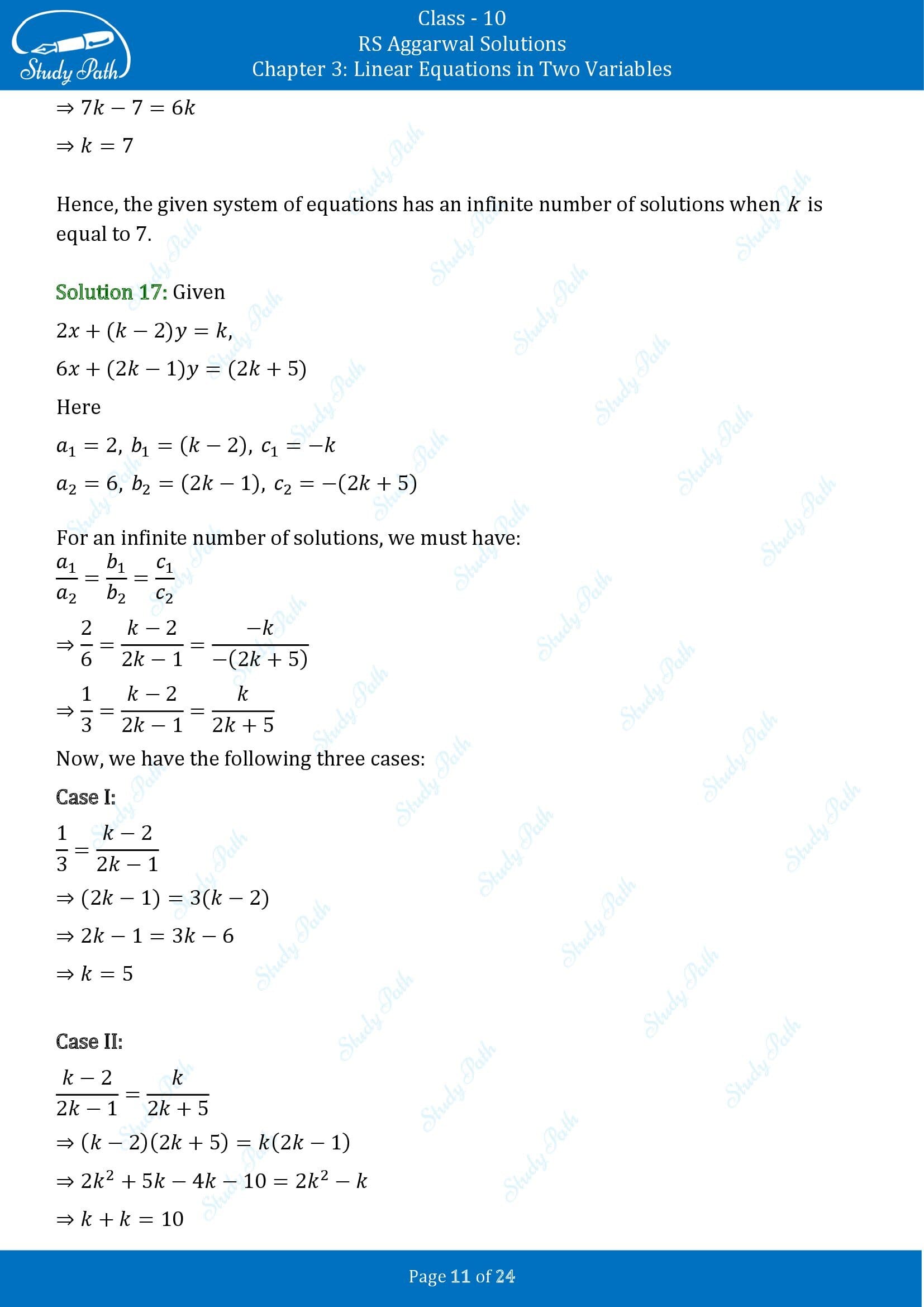 RS Aggarwal Solutions for Class 10 Chapter 3 Linear Equations in Two Variables Exercise 3D 00011