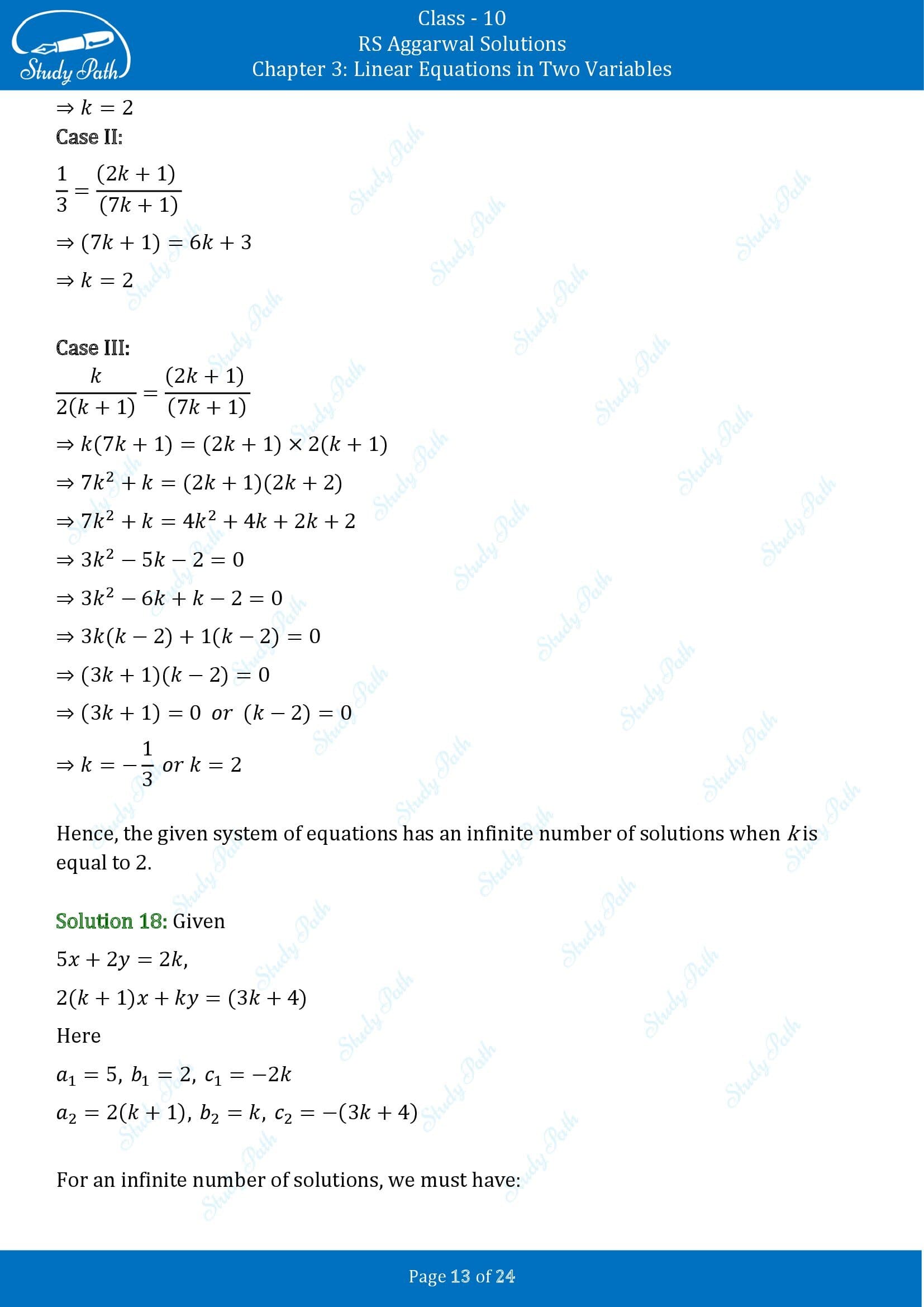 RS Aggarwal Solutions for Class 10 Chapter 3 Linear Equations in Two Variables Exercise 3D 00013