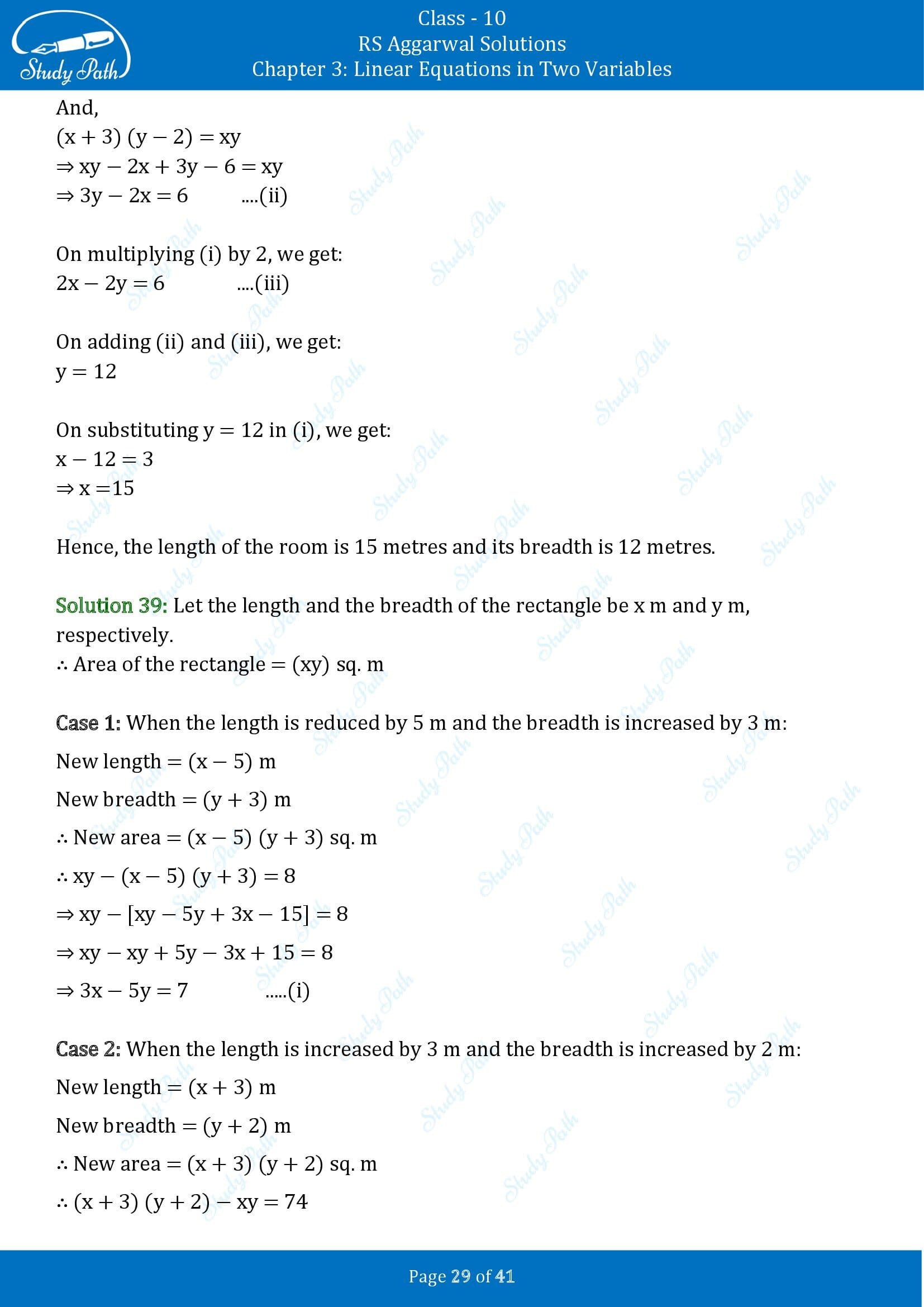 RS Aggarwal Solutions for Class 10 Chapter 3 Linear Equations in Two Variables Exercise 3E 00029