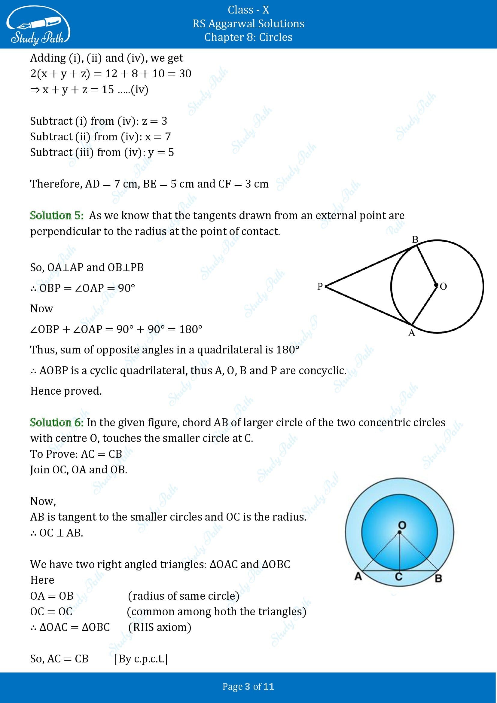 RS Aggarwal Solutions for Class 10 Chapter 8 Circles Exercise 8A 00003