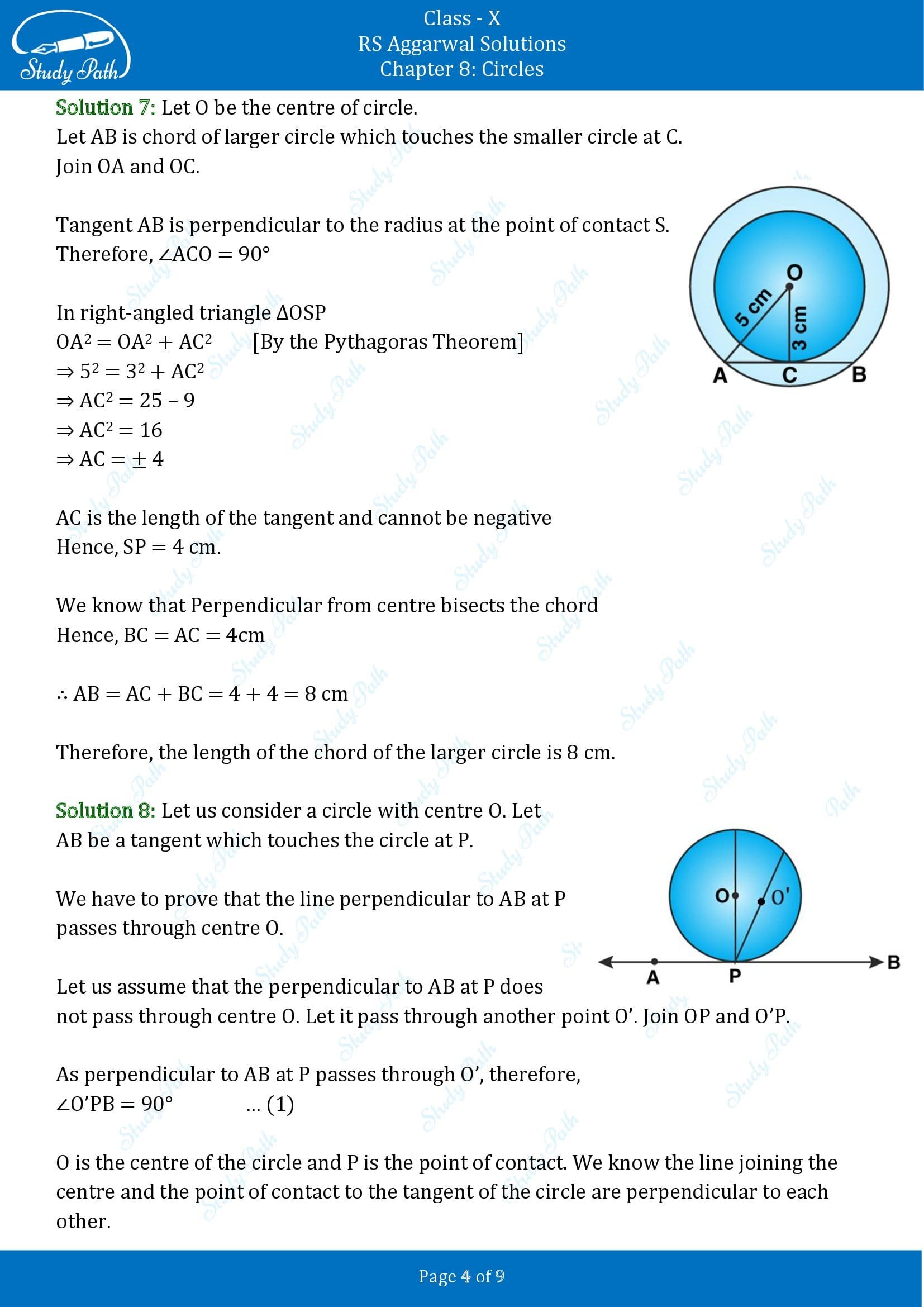 RS Aggarwal Solutions for Class 10 Chapter 8 Circles Exercise 8B 00004