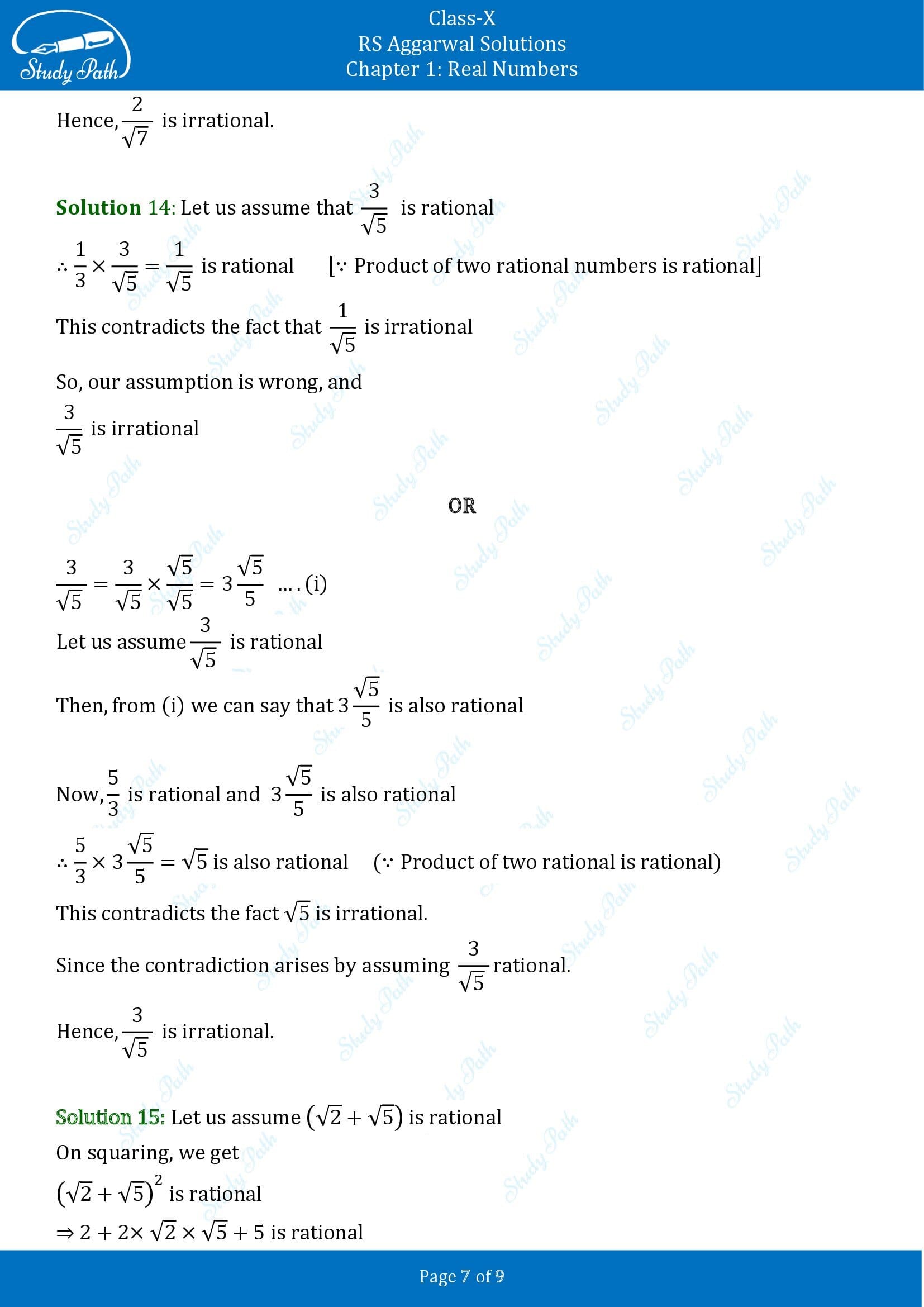 RS Aggarwal Solutions for Class 10 Chapter 1 Real Numbers Exercise 1D 0007