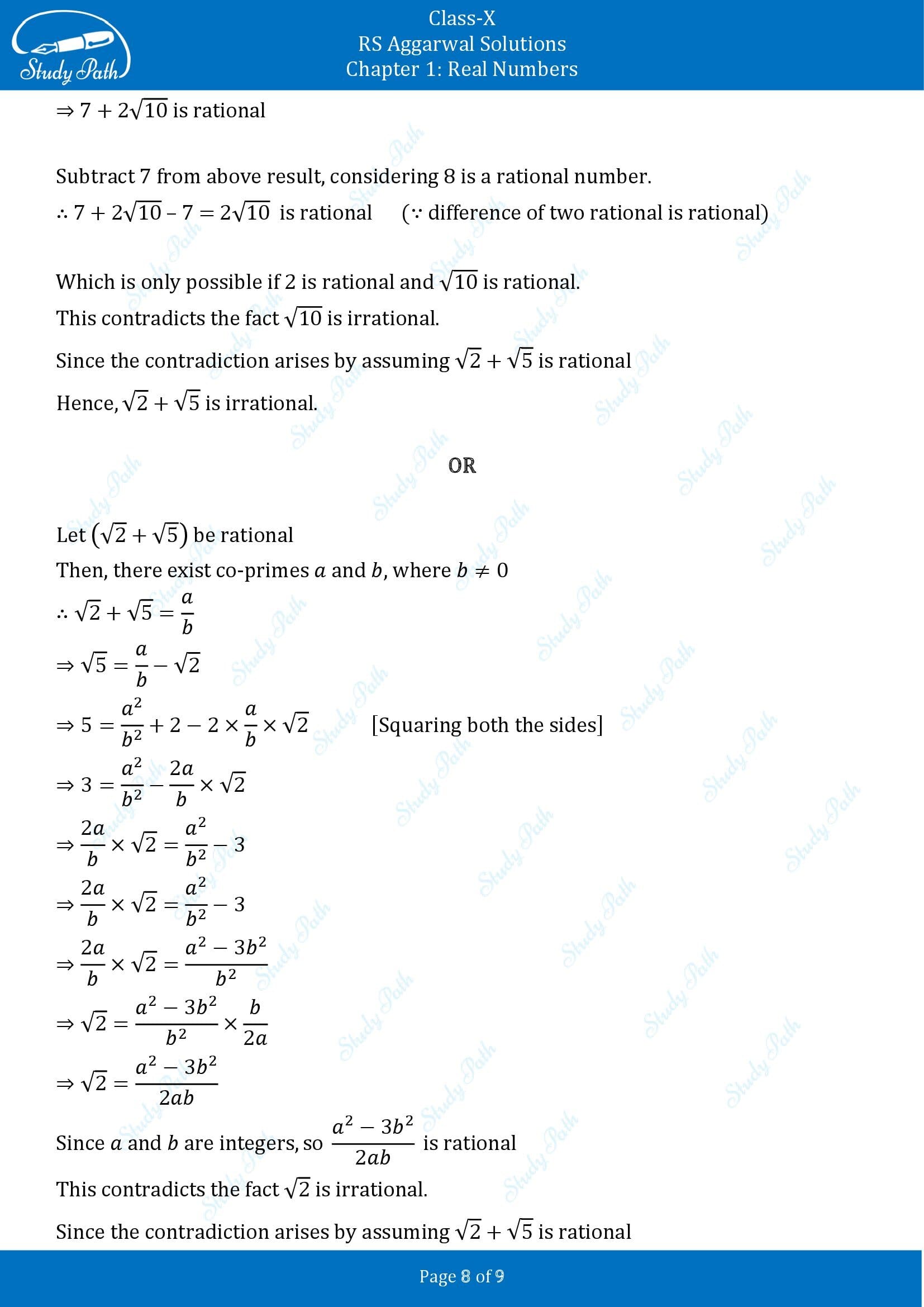 RS Aggarwal Solutions for Class 10 Chapter 1 Real Numbers Exercise 1D 0008